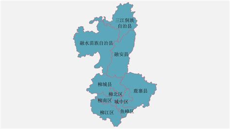 柳州地图高清全图矢量可编辑全市各县区行政区划地图_文档下载
