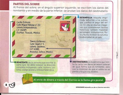 Remitente Y Destinatario Correos De Mexico - fiador