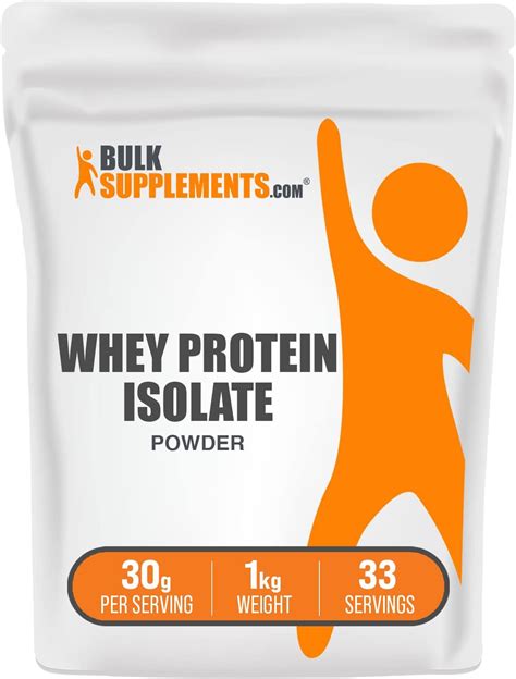 Amazon.com: BulkSupplements.com Whey Protein Isolate Powder - Whey ...