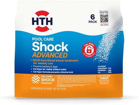 Amazon.com: HTH 52036 Swimming Pool Care Shock Advanced (6 pack)