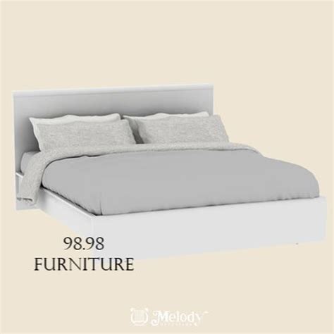 Jual MELODY Rangka Tempat Tidur Putih KA Bed White Glossy - Divan Bed ...