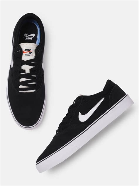 Nike Unisex Black SB CHRON 2 Suede Skateboarding Shoes - Price History