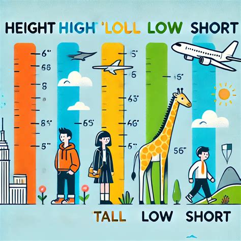 Dominando la Altura en Inglés: Height, High, Tall y más – Clubs de inglés