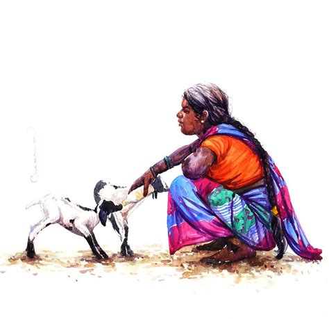 "Untitled 25": Red-Violet Figurative painting by Siva Balan | ArtZolo.com