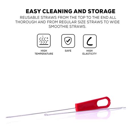 Baybee Baby Straw Cleaning Brush Set Combo Cleaner Set Of 2-Pieces Rot ...