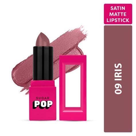 SUGAR POP Satin Matte Lipstick - 09 Iris | SUGAR Cosmetics...