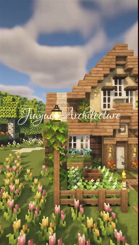 Image result for Aesthetic Minecraft Cottage Tutorial