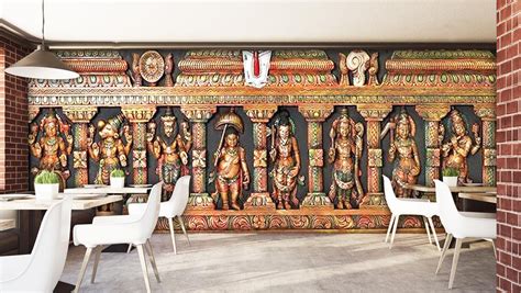 Dusha Avatar Idol Design Indian Cafe Wallpaper – Myindianthings