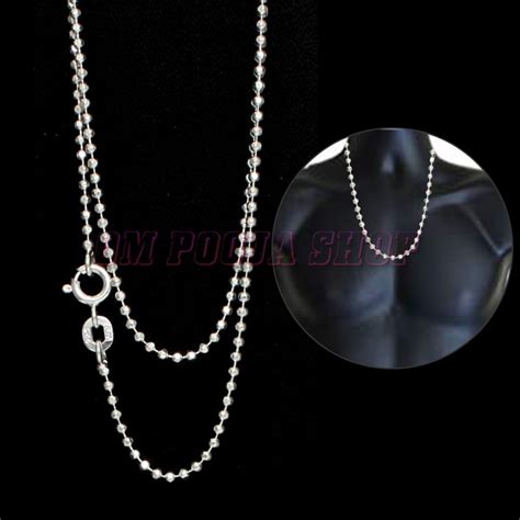 Ball Chain in Pure Sterling Silver for Gift Buy Now online