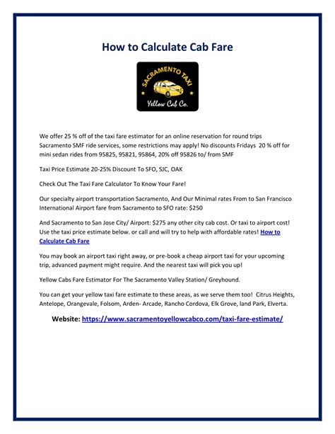 PPT - How to Calculate Cab Fare PowerPoint Presentation, free download ...