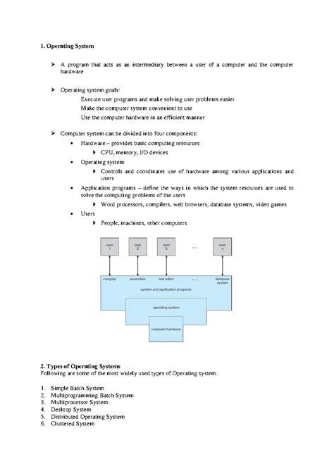 OS Notes FULL 5 Units - Operating System A program that acts as an ...