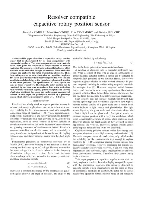 Image result for Resolver Sensor