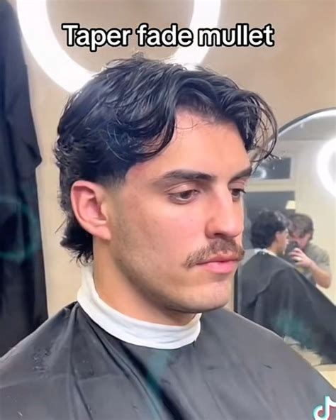 Modern Mullet with Middle Part