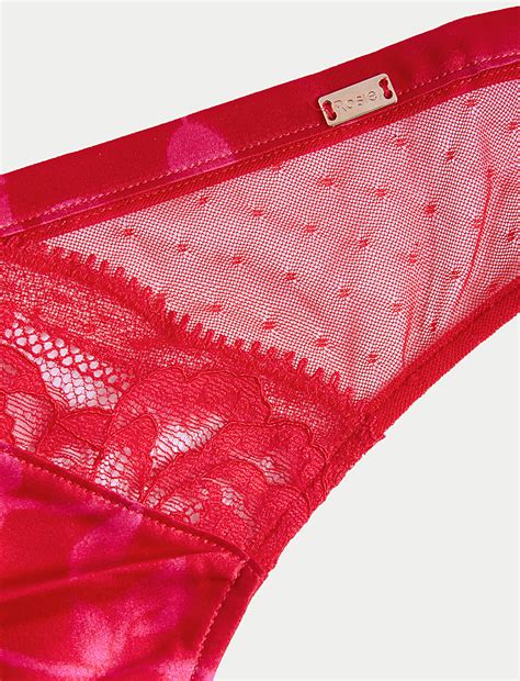 Buy Peony Silk & Lace Brazilian Knickers at Marks & Spencer