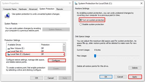 System Protection Is Available Only in Online Operating System System Recovery 的图像结果