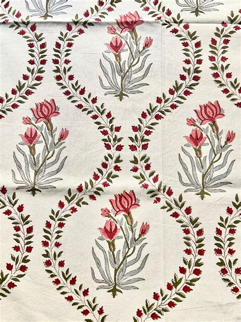 Manika Block Print 6 Seater Rectangular Table Cover/Cloth – Looms & Clay