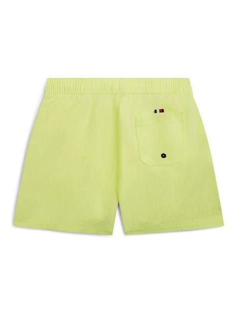 Buy Tommy Hilfiger Green Original Logo Embroidery Mid Length Swim ...