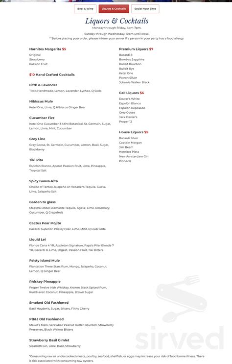 Menu for American Social in Boca Raton, FL | Sirved