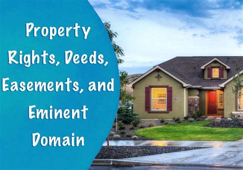 Webinar! Property Rights, Deeds, Easements and Eminent Domain, Manfred ...