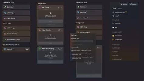 Image result for Luminar Neo Interface