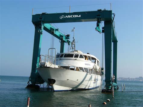 Self-propelled gantry crane - ATS 25-400 - Ascom SpA - for marine ...