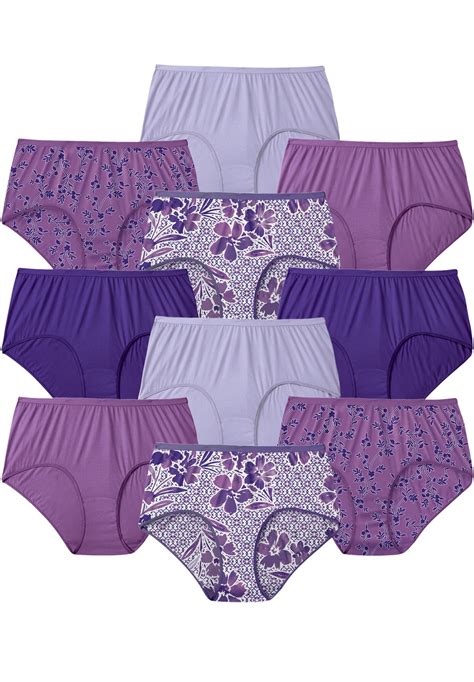 Hanes Women's Cotton White Brief 10-Pack - PW40WH - Walmart.com