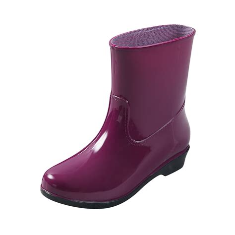 Women's Rain Shoes Short Ankle Rain Boots -On Garden Rubber Footwear ...