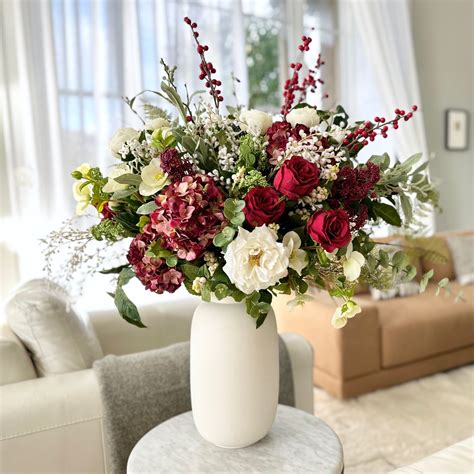 2014 Silk Flowers Arrangements 14″ Blush Pink Rose Lily Bouquet