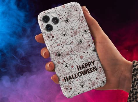 Halloween Phone Case Spooky Spider Webs for iPhone 13, iPhone 12 ...