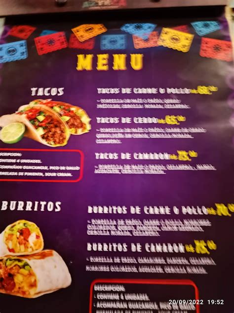 Cardapio Do Restaurante Azteca