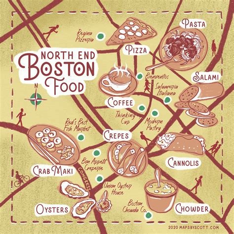 North End Boston Restaurant Map at Hunter Coningham blog