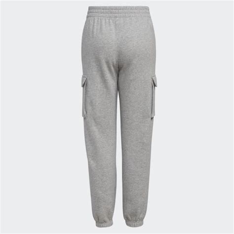 adidas Cargo Fleece 3-Stripes Joggers - Grey | Kids' Training