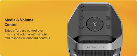 Zebronics 2026 Launch 110W Bluetooth Speaker, Up to 6Hrs Backup, 16 ...