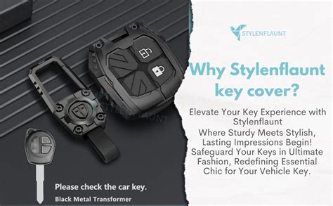 STYLENFLAUNT® Transformer Car Key Cover Compatible with Suzuki Swift ...