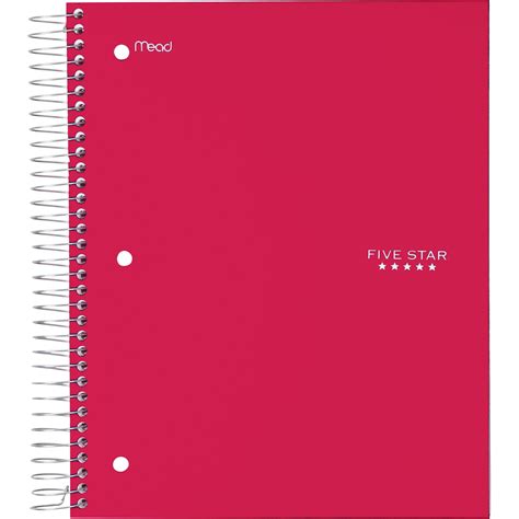 Five Subject Spiral Notebook at Donald Cambron blog