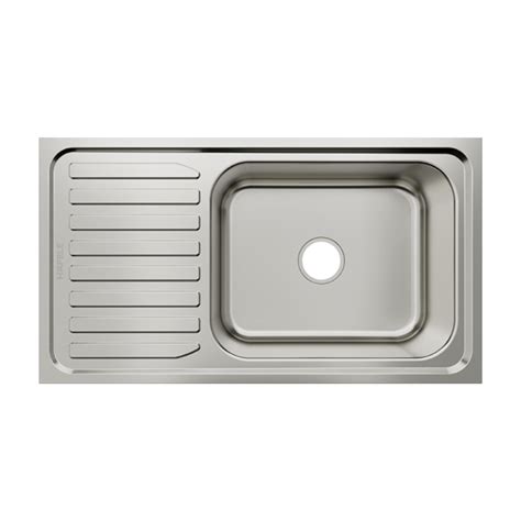 Hafele Stainless Steel Sink Astral Series SINGLE BOWL WITH DRAIN BOARD ...