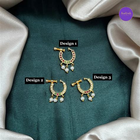 Non Piercing - Nose Pin ( Ring Type) – Aadyah Accessories