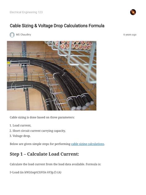 Image result for Voltage Drop Calculation Formula for Distance