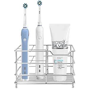Amazer Electric Toothbrush Holder, Stainless Steel Rustproof Metal ...