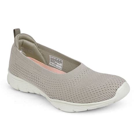 Buy SKECHERS Women SEAGER Taupe Casual Slip On Sneakers Online