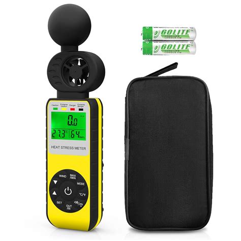 Buy Digital Wind Speed Meter Anemometer,Handheld Heat Stress WBGT Meter ...