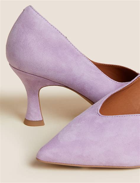 Buy Suede Stiletto Heel Pointed Court shoes at Marks & Spencer