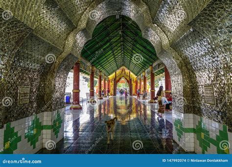 Interior of Buddhist Temple in Myanmar Editorial Stock Image - Image of monastery, ancient ...