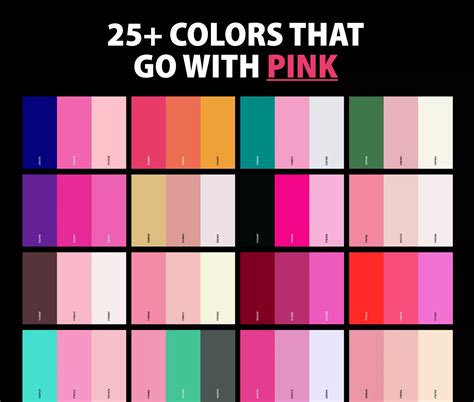 25+ Best Colors That Go With Pink: Pink Color Palettes | Color palette ...