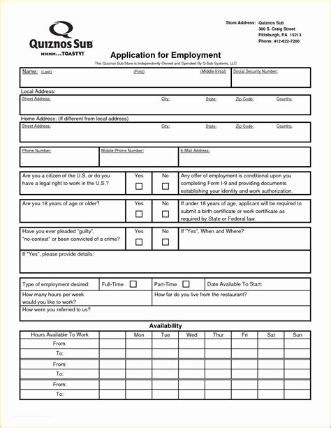 Free Application form Template Of Printable Job Application Templates ...
