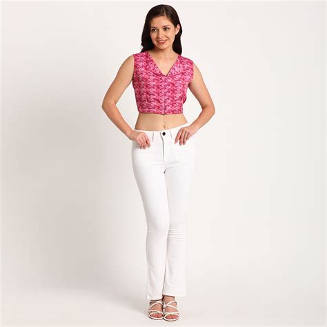 Pink Spring | Flat collar crop top – House of KAV