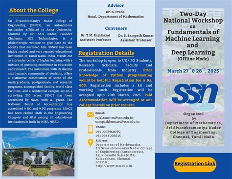 Workshops/Conferences in Mathematics – P Kalika