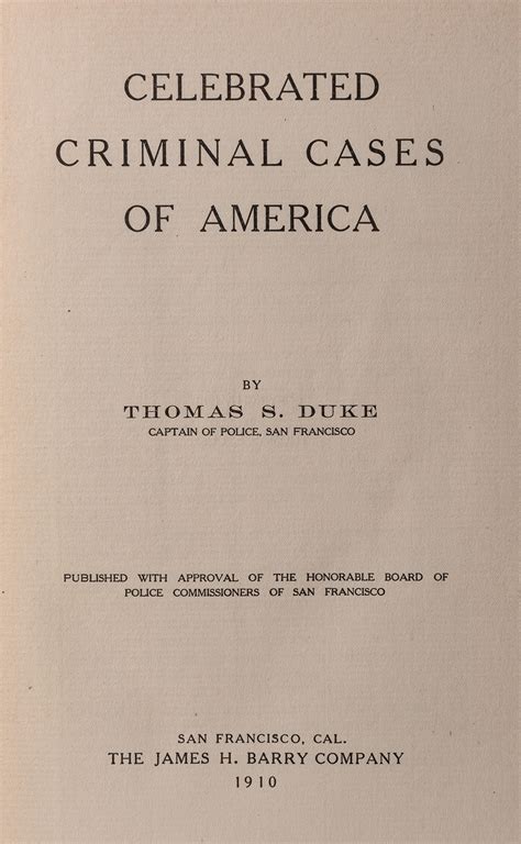 Lot Detail - Celebrated Criminal Cases of America.