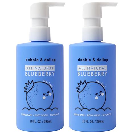 Dabble&Dollop Dabble & Dollop Blueberry Body Wash & Shampoo - 3 in ...