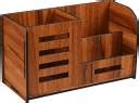 Flipkart.com | GENIYO 3 Compartments Wooden Pen Stand With Visiting ...